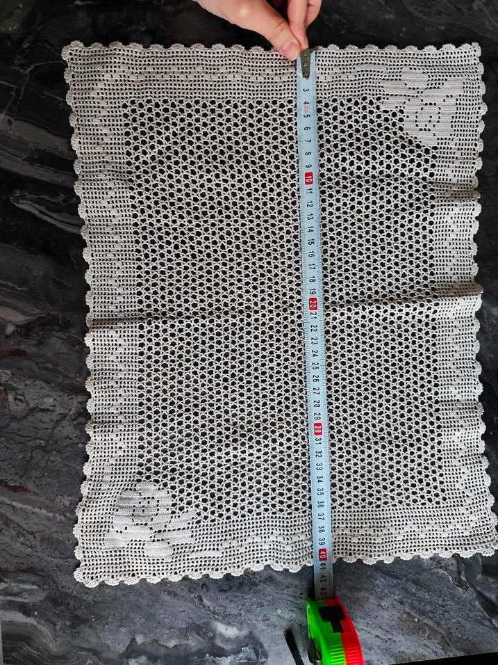 Klasik El İşi Dantel Örtü - Görsel 3