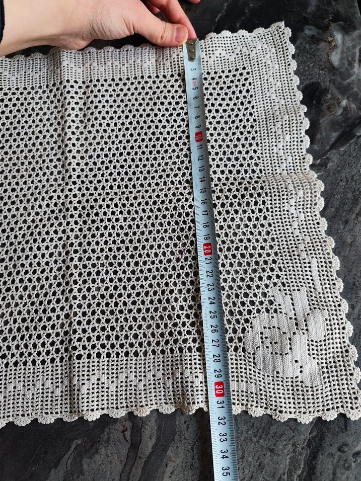 Klasik El İşi Dantel Örtü - Görsel 2