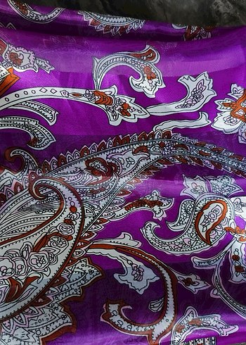 Parlak Mor Etnik Desenli fular dekor adet fiyat - Görsel 4