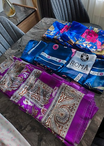 Parlak Mor Etnik Desenli fular dekor adet fiyat - Görsel 7