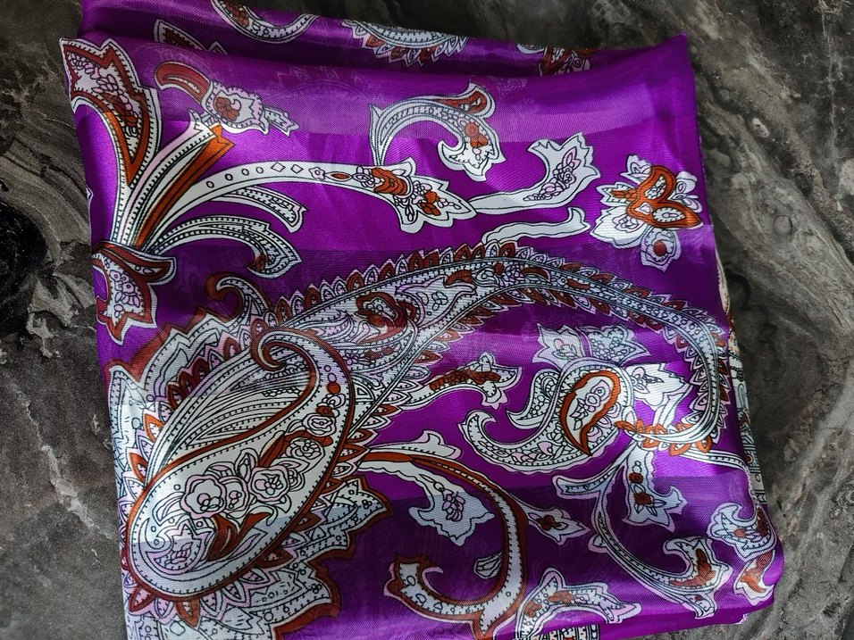 Parlak Mor Etnik Desenli fular dekor adet fiyat - Görsel 4