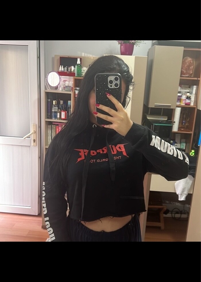 Crop sweatshirt - Görsel 2