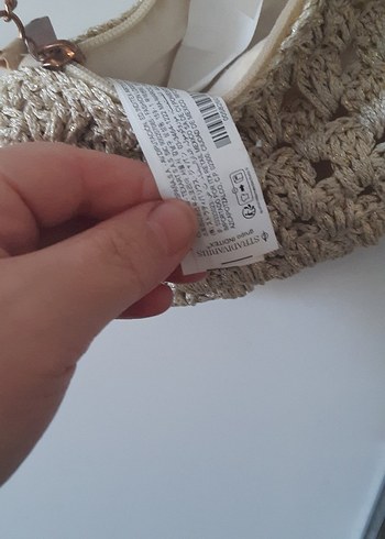 Bej SYRADVURS 6 AY oldu alali Örgü Bohem Çanta - Görsel 6