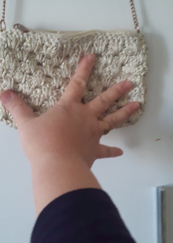 Bej SYRADVURS 6 AY oldu alali Örgü Bohem Çanta - Görsel 4