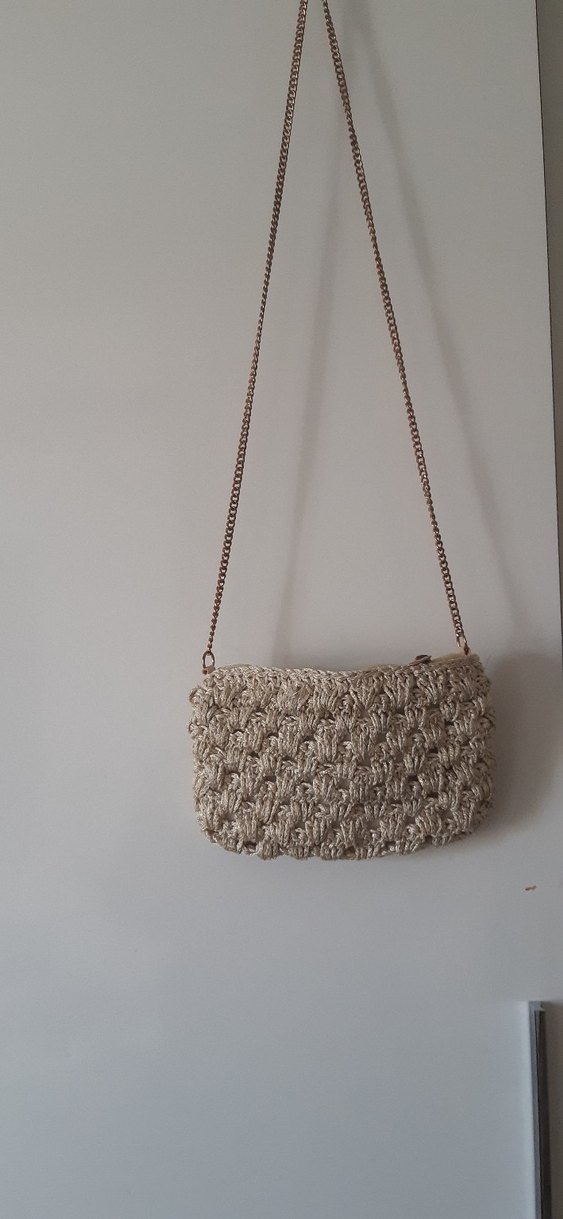 Bej SYRADVURS 6 AY oldu alali Örgü Bohem Çanta - Görsel 3