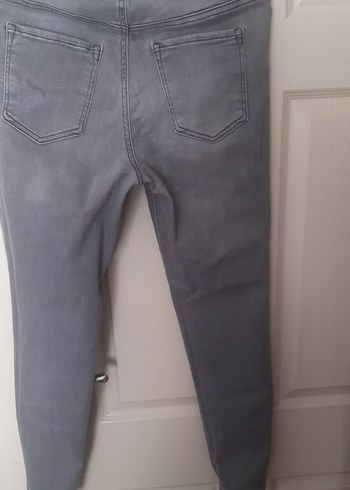30 Beden gri Renk Gri Regular Fit Kadın Denim Pantolon