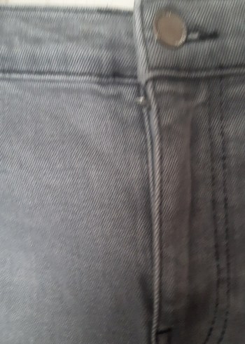 LC Waikiki Gri Regular Fit Kadın Denim Pantolon