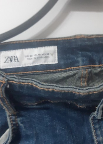 zara marka Lacivert Regular Fit Denim Jean yeni - Görsel 3