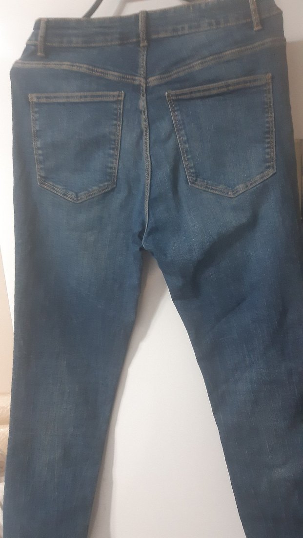 zara marka Lacivert Regular Fit Denim Jean yeni - Görsel 2