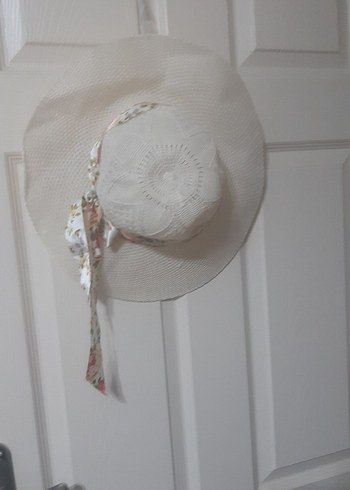 Dantel Detaylı Bohem Örgü Kadın Şapka - Görsel 2