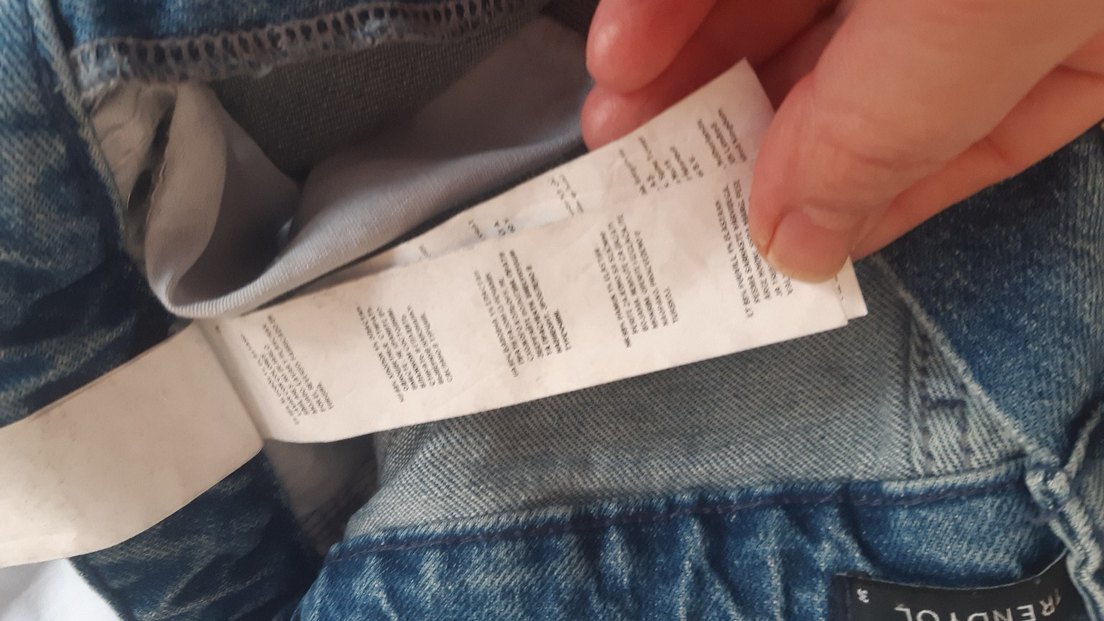 Kadın 36 bwdrwn trndyol Mavi Normal Boy Kot Pantolon - Görsel 5