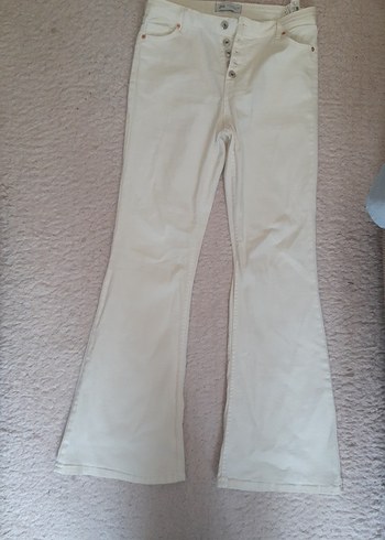 krik Beyaz Kadın paulmarkMidi Kot Pantolon - Görsel 2