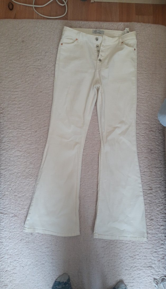 krik Beyaz Kadın paulmarkMidi Kot Pantolon - Görsel 2