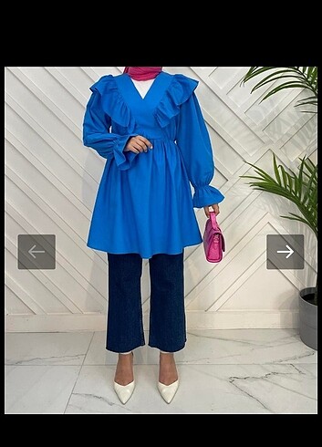 xl Beden mavi Renk Tunik