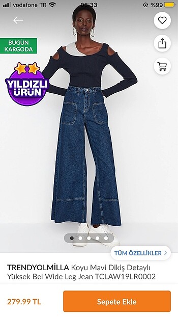Wide leg jean
