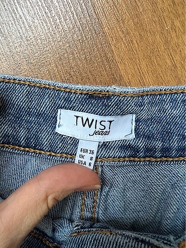 36 Beden Twist kot şort