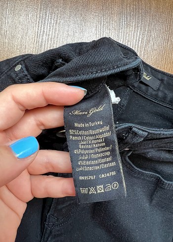 28 Beden siyah Renk Mavi jeans Siyah Kadın Midi Boy Regular Fit Kot Pantolon