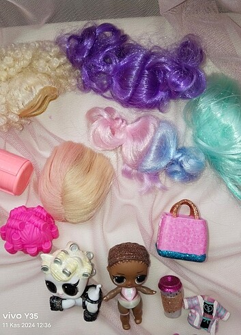 Lolybon peruklu bebek - Görsel 7