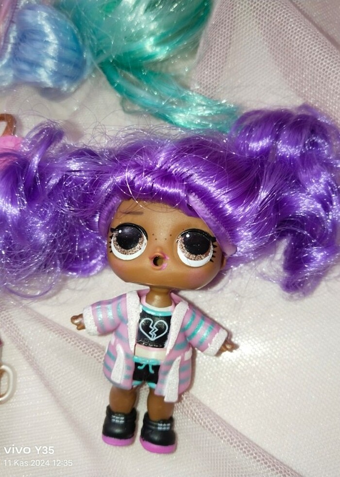 Lolybon peruklu bebek - Görsel 3