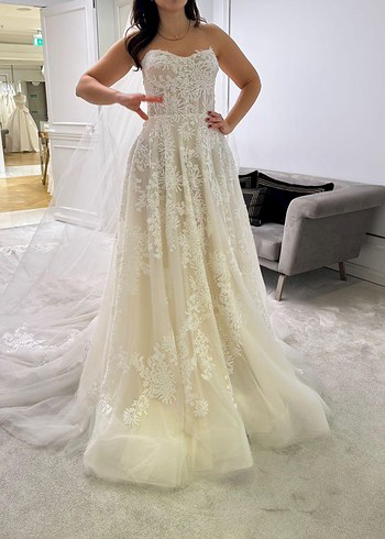 Vakko wedding off white gelinlik - Görsel 2