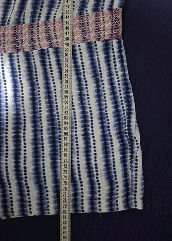 Mavi Bağcıklı Kısa Kadın Tulum - Görsel 7