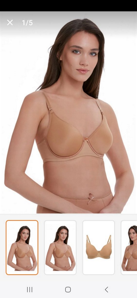 Bej Minimalist Minimizör Spacer Sütyen - Görsel 3