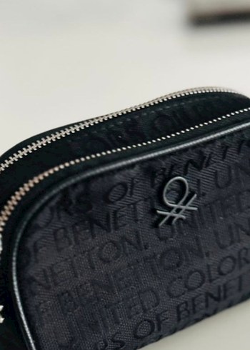 Kadın Siyah Baskılı Kemerli Çapraz Çanta - Görsel 4