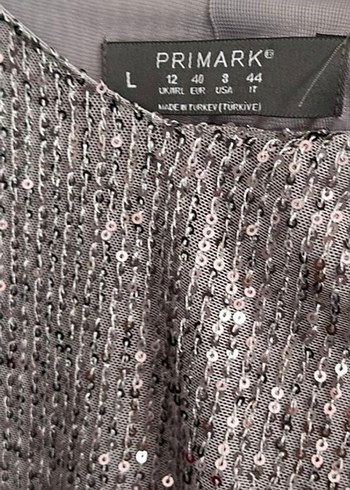 Gri Payetli  Abiye Elbise - Görsel 3