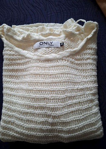 Bohem Tarzı Gri Örgü Kadın Kazak - Görsel 2