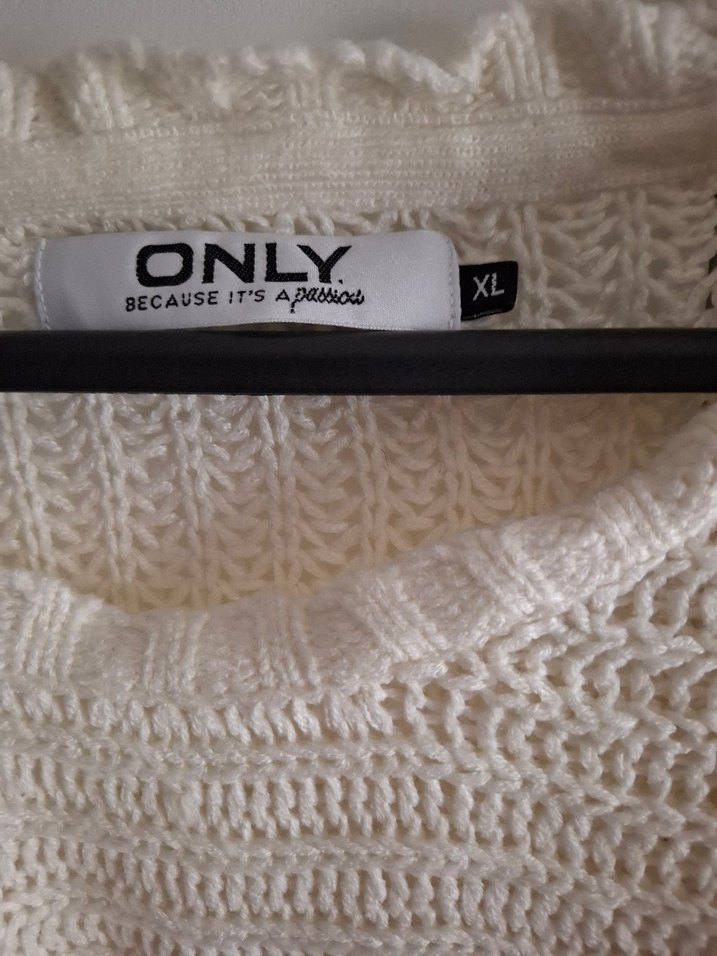 Bohem Tarzı Gri Örgü Kadın Kazak - Görsel 3