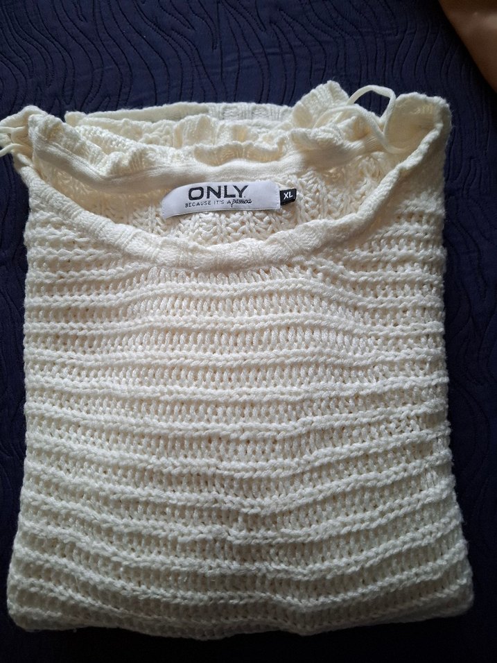 Bohem Tarzı Gri Örgü Kadın Kazak - Görsel 2