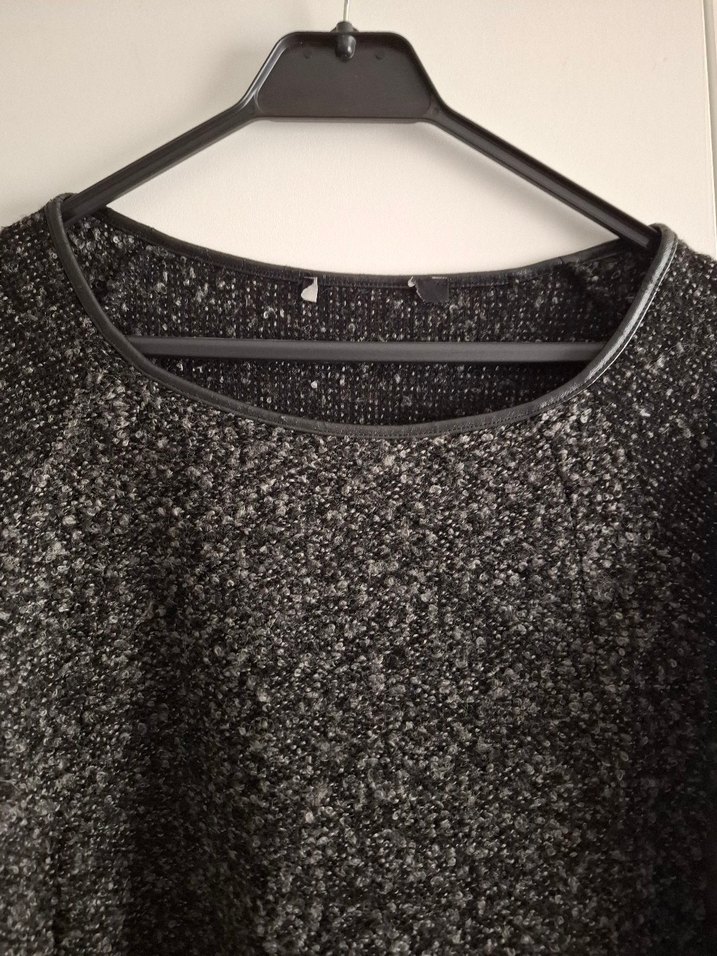 Gri Kadın Triko Midi Elbise - Görsel 2