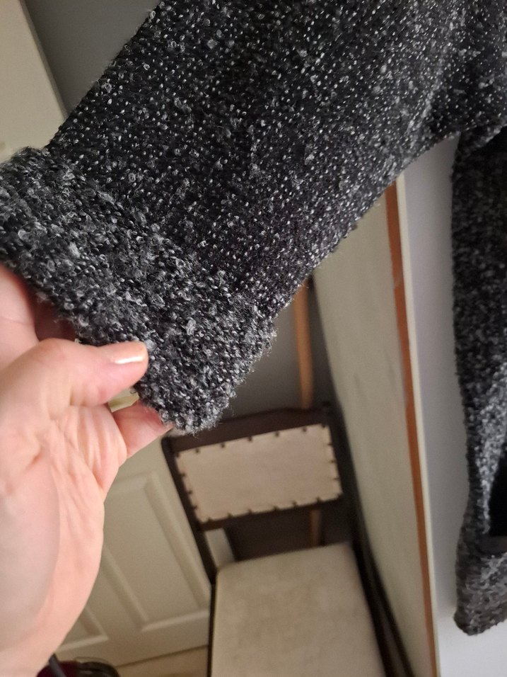 Gri Kadın Triko Midi Elbise - Görsel 3