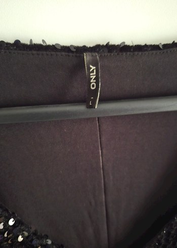 Siyah Payetli V Yaka Midi Abiye Elbise - Görsel 3