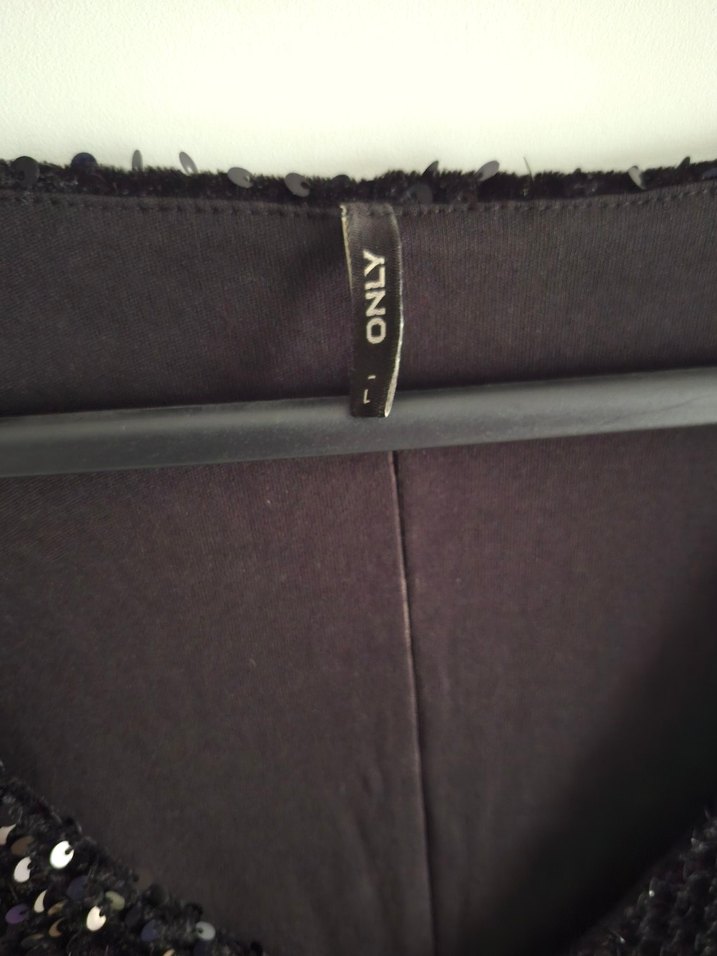 Siyah Payetli V Yaka Midi Abiye Elbise - Görsel 3