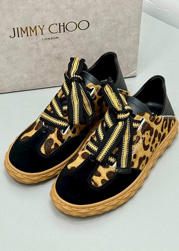Jimmy Choo Leopar Desenli Kadın Sneakers