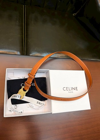 Celine Paris Kahverengi Deri Kemer - Görsel 2