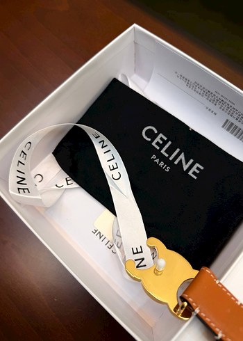 Celine Paris Kahverengi Deri Kemer - Görsel 6