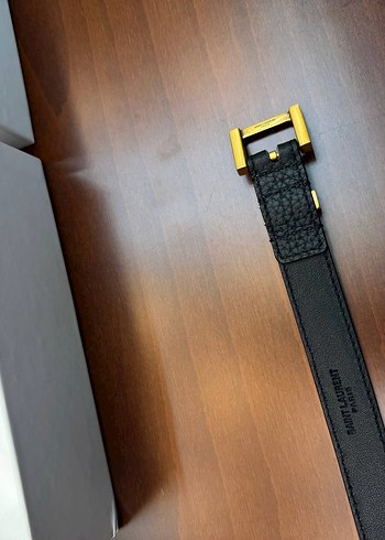 Saint laurent Siyah Deri Kadın Kemer - Görsel 5