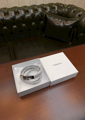 Saint laurent Siyah Deri Kadın Kemer - Görsel 6