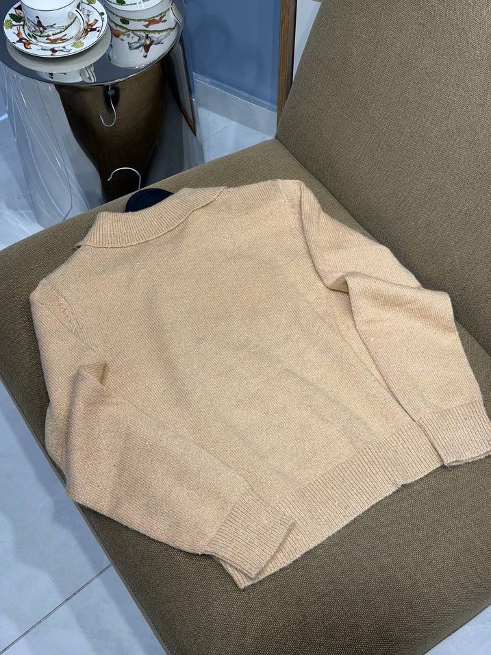 Miu miu Kahverengi Nakışlı Triko Kadın Kazak - Görsel 2