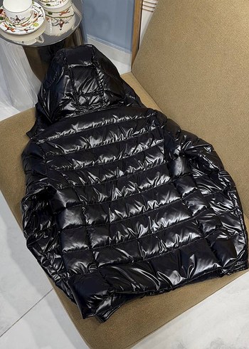 Moncler Siyah Kapüşonlu Erkek Şişme Mont - Görsel 2