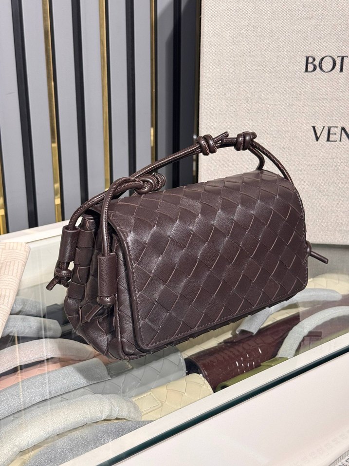 Bottega veneta Klasik Kahverengi Deri Kadın Çanta - Görsel 3