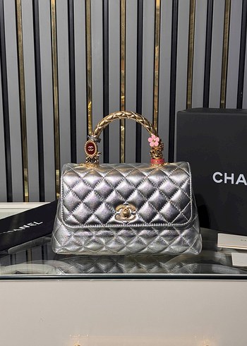 Chanel Siyah Deri Kapitone Kadın Çanta - Görsel 3