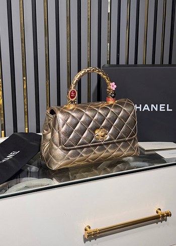 Chanel Siyah Deri Kapitone Kadın Çanta - Görsel 6