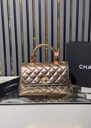 Chanel Siyah Deri Kapitone Kadın Çanta - Görsel 5