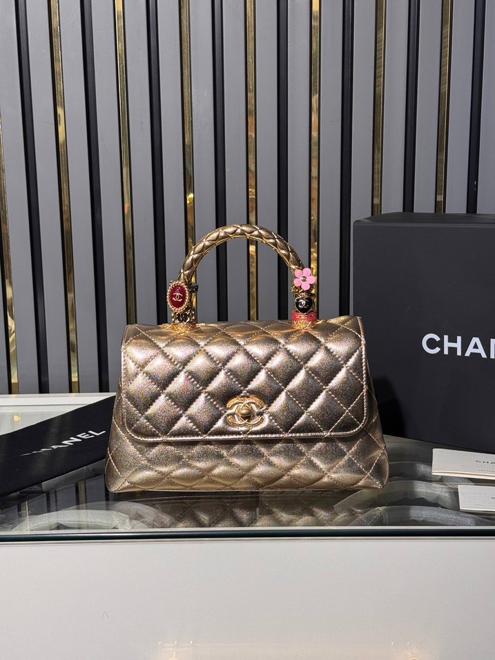 Chanel Siyah Deri Kapitone Kadın Çanta - Görsel 5