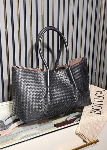Bottega veneta Bordo Deri Kadın Çanta - Görsel 6