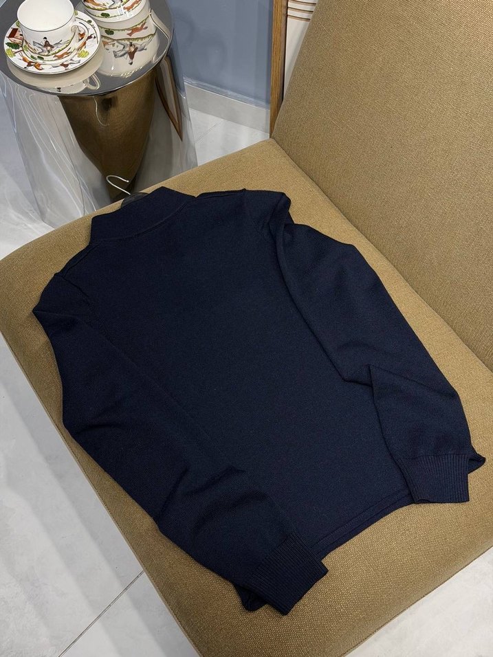 Miu miu Lacivert Fermuarlı Erkek Sweatshirt - Görsel 2