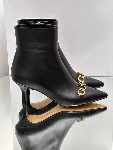 37 Beden siyah Renk Gucci deri bot